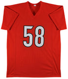 Joseph Ossai Authentic Signed Orange Pro Style Jersey Autographed BAS Witnessed