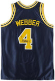 Chris Webber Michigan Wolverines Signed Mitchell & Ness Navy 1991-1992 Jersey
