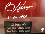 Signed 2021 MVPs Shohei Ohtani & Bryce Harper w/ 2 inscriptions - Fanatics COA