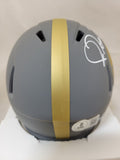 JEROME BETTIS SIGNED PITTSBURGH STEELERS SLATE SPEED MINI HELMET BECKETT QR