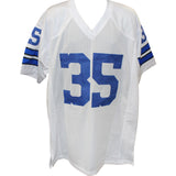 Calvin Hill Autographed Pro Style XL White Jersey SB VI Champs Beckett 54290