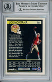 Joe Montana Autographed 1991 Pinnacle #66 Trading Card Beckett 10 Slab 37588