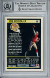 Joe Montana Autographed 1991 Pinnacle #66 Trading Card Beckett 10 Slab 37588
