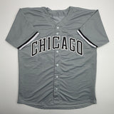 Autographed/Signed Sam Antonacci Chicago Grey Baseball Jersey Beckett COA