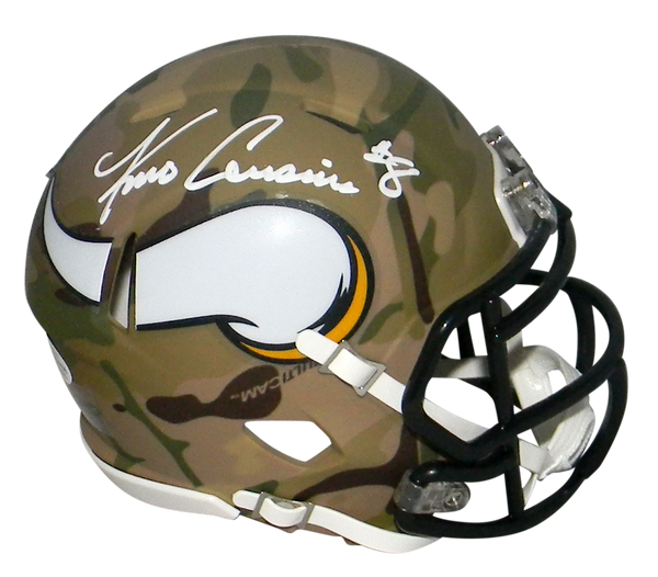 KIRK COUSINS AUTOGRAPHED MINNESOTA VIKINGS CAMO SPEED MINI HELMET BECKETT