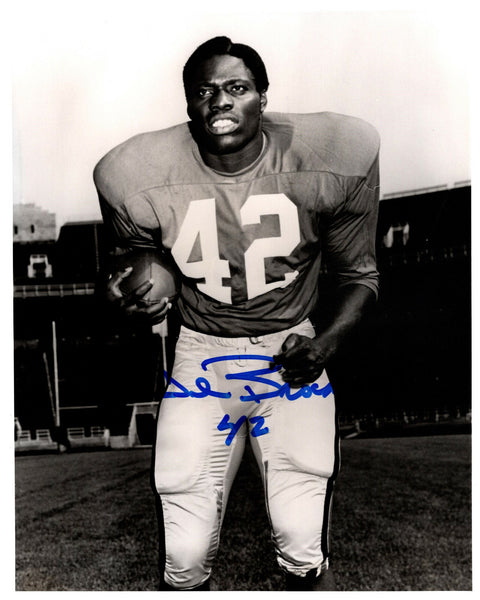 Packers Hall of Famer JOHN BROCKINGTON Signed 8x10 Photo #12 AUTO ~ 1971 ROY,