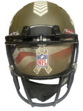 JAYLEN WADDLE Autographed STS Military Ribbon Visor Authentic Helmet FANATICS