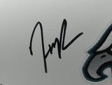HAASON REDDICK Autographed/Signed Eagles Logo White Football JSA 176710