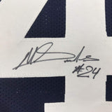 Autographed/Signed Miles Sanders Penn State Blue College Jersey JSA COA