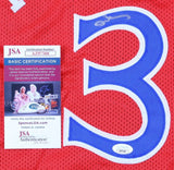 Allen Iverson Signed Philadelphia 76ers Red Jersey (JSA COA) #1 Pick 1996 Draft