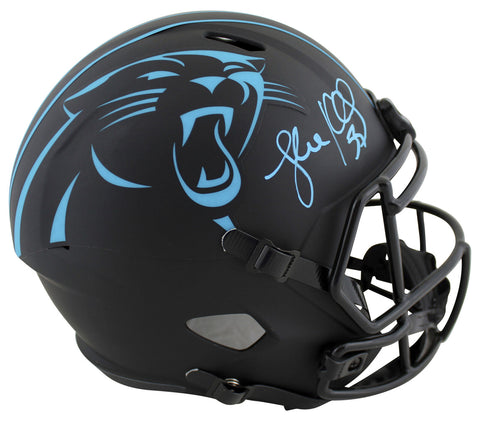 Panthers Luke Kuechly Signed Eclipse F/S Speed Rep Helmet w/ Blue Sig BAS Wit