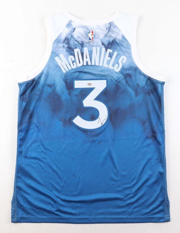 Jaden McDaniels Signed Minnesota Timberwolves Nike Style Jersey (PSA) Sm Forward