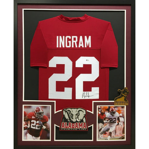 Mark Ingram Autographed Framed Alabama Heisman Jersey