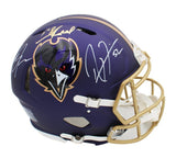 Lewis, Reed, and Suggs Signed Baltimore Ravens Speed Authentic Alternate Helmet