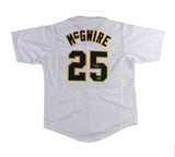 Mark McGwire Signed Oakland Custom White Jersey