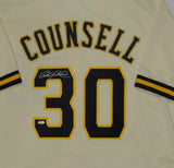 Brewers Manager CRAIG COUNSELL Signed Custom Replica Cream Jersey AUTO