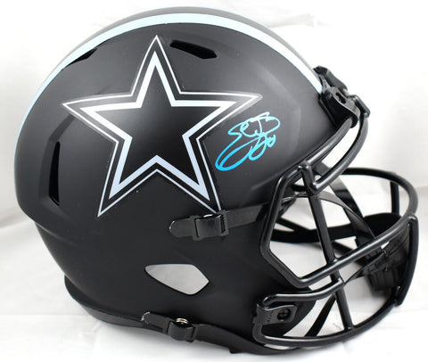 Emmitt Smith Autographed F/S Cowboys Eclipse Speed Helmet- Beckett W Holo *Front