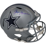 Roger Staubach Autographed/Signed Dallas Cowboys F/S Helmet Beckett 47376