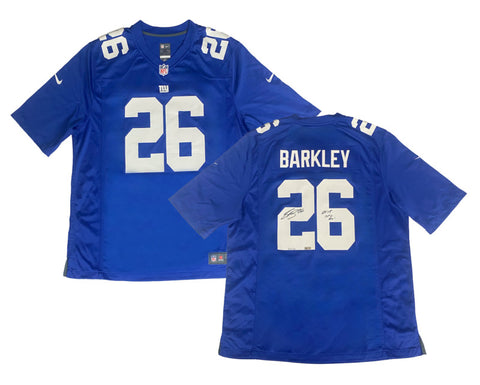 Saquon Barkley Autographed "2018 NFL ROY" Giants Jersey Panini LE 26/126