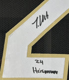Travis Hunter Autographed/Inscribed "24 Heisman" CU Buffs Jersey Framed BAS COA
