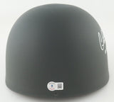 Charlie Sheen (Chris Taylor) Signed "Platoon" Army Helmet Ins. "Taylor"(Beckett)