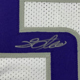 FRAMED Autographed/Signed De'Aaron Fox 33x42 Sacramento White Jersey Beckett COA
