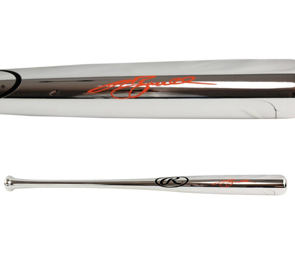 Jeff Bagwell Signed Houston Astros Rawlings Silver Chrome Baseball Bat
