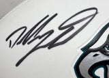 Dallas Goedert Signed Eagles Logo Football Fanatics w/ Super Bowl 59 Case