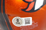 Troy Franklin Autographed/Signed Denver Broncos Flash Mini Helmet Beckett 59403