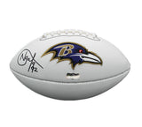Haloti Ngata Signed Baltimore Ravens Embroidered White NFL Football