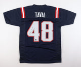 Jahlani Tavai Signed New England Patriots Jersey (Beckett) 2019 2nd Round Pck LB