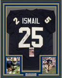 Framed Autographed/Signed Raghib Ismail Rocket 35x39 Notre Dame Jersey JSA COA