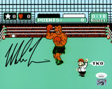 MIKE TYSON AUTOGRAPHED 8X10 PHOTO NINTENDO NES PUNCH-OUT!! JSA WITNESS 237637