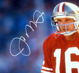 JOE MONTANA AUTOGRAPHED FRAMED 16X20 PHOTO 49ERS WITH BILL WALSH BECKETT 202398