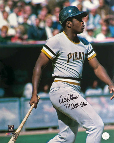 Al Oliver Signed Pirates Grey Jersey Swinging 16x20 Photo w/All Star - (SS COA)