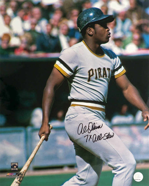 Al Oliver Signed Pirates Grey Jersey Swinging 16x20 Photo w/All Star - (SS COA)