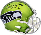 KAM CHANCELLOR AUTOGRAPHED SEAHAWKS FLASH GREEN FULL SIZE HELMET MCS HOLO 197181