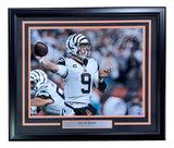 Joe Burrow Signed Framed 16x20 Cincinnati Bengals White Jersey Photo Fanatics