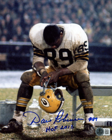 Dave Robinson Autographed/Signed Green Bay Packers 8x10 Photo Beckett 59460
