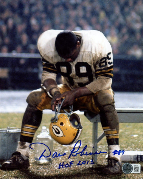Dave Robinson Autographed/Signed Green Bay Packers 8x10 Photo Beckett 59460