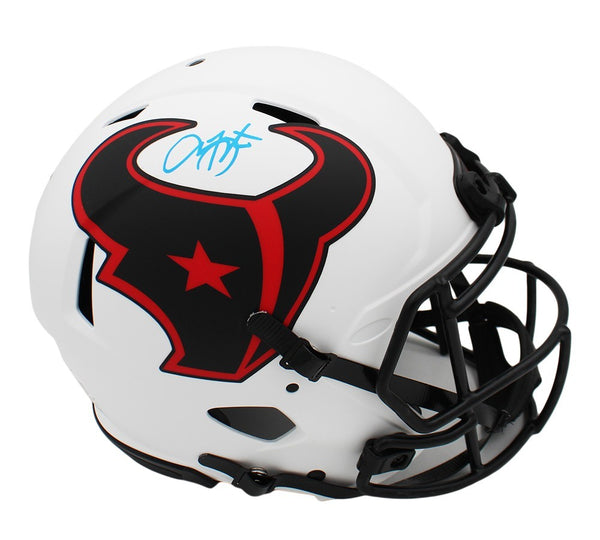 Arian Foster Signed Houston Texans Speed Authentic Lunar NFL Helmet