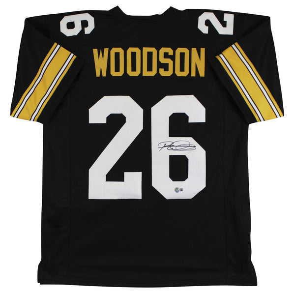 Rod Woodson Authentic Signed Black Pro Style Jersey Autographed BAS Witnessed