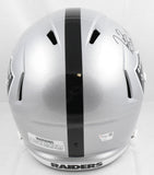 Tim Brown Autographed Raiders F/S Speed Helmet - Fanatics *Black