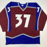 Autographed/Signed JT J.T. Compher Colorado Maroon Hockey Jersey PSA/DNA COA