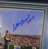 STEVE LARGENT AUTOGRAPHED FRAMED 8X10 PHOTO SEAHAWKS "HOF 95" MCS HOLO 130245