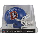 Rod Smith Autographed Denver Broncos TB 75-96 Mini Helmet Beckett Witness 49805