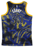 Warriors Stephen Curry Authentic Signed Blue Nike Select Jersey BAS Witnessed
