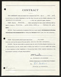 Fritz Crisler HOF Michigan Head Coach Signed/Auto Contract PSA BA199021