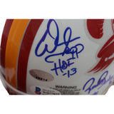 Lee Roy Selmon +4 Tampa Bay Buccaneers Signed 75-96 Mini Helmet Beckett 57280