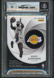 Magic Johnson Signed 2020 Panini Noir Icons #2 23/99 Card Auto 10! BAS Slabbed